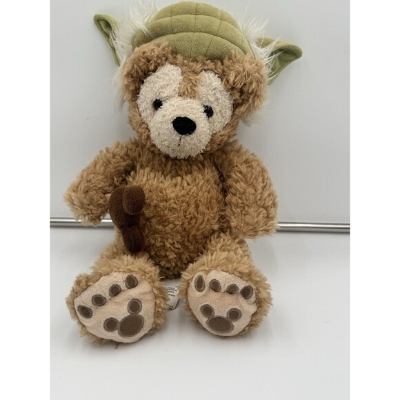 Disney Parks Duffy Bear Yoda 12" Plush Star Wars Stuffed Animal 2014 No Shirt - Picture 2 of 9